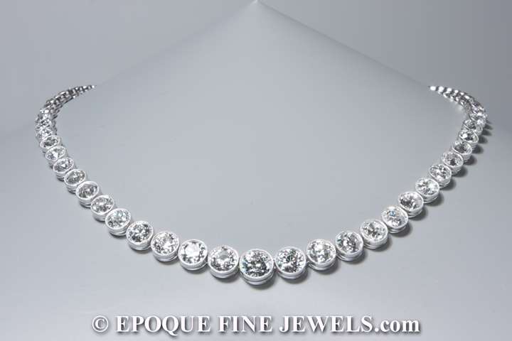 An Art Deco diamond necklace